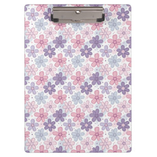 Y2K Flower Seamless Pattern Clipboard