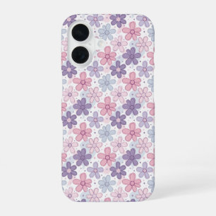 Y2K Flower Seamless Pattern iPhone 16 Case