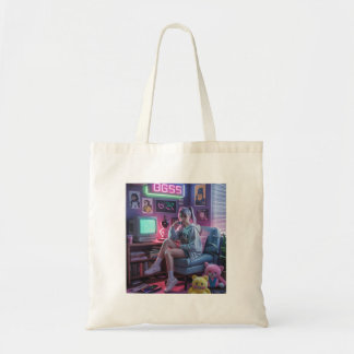 Y2K Gamer Girl Vibes – Retro Tech & Neon Room Aest Tote Bag