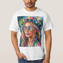 Y2K Glitch Aesthetic Tee –Neon Retro Cyberpunk Vib