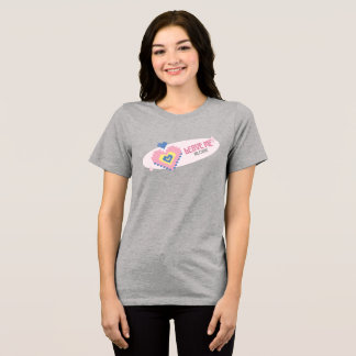 Y2k heart pixel Tri-Blend shirt