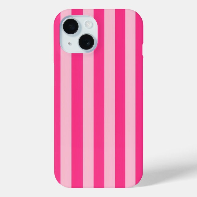 Y2K Pink Striped Case-Mate iPhone Case (Back)
