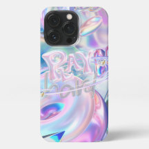 Y2K rainbow hologram style unique for iphone