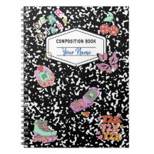 Y2K Retro Composition Notebook