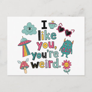 Y2K Stickerbomb Trendy Indie Pop Art Postcard