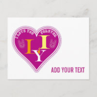 Y2K Vibrant Pink ILY Sign Language Heart Custom