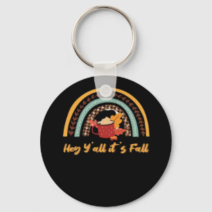 Y’all It’s Fall Y’all Funny Quote Keychain