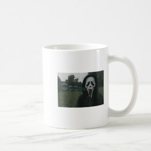 Y Face Blowing Bubbles Funny Horror Halloween Meme Coffee Mug