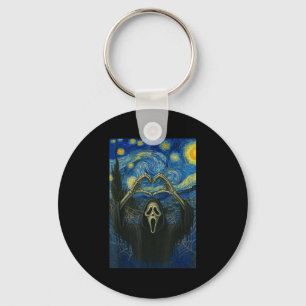 Y Face Horror Ghost Heart Hands Creepy Halloween Keychain
