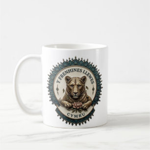 Y Frenhines Llewes. cymru ‎ Coffee Mug