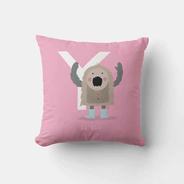 Y is for... throw pillow (Front)