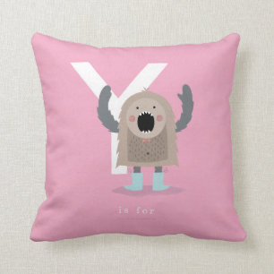 Y is for... throw pillow