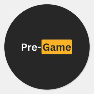 Y Soccer Footll Gifts - Pre-game  Classic Round Sticker