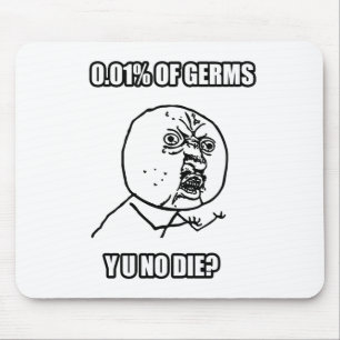 Y U NO Guy Meme Mouse Pad