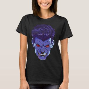 Y Vampire Halloween Monster Face Scary Fangs Costu T-Shirt