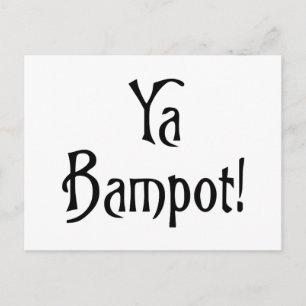 Ya Bampot funny Scottish banter patter slang Postcard