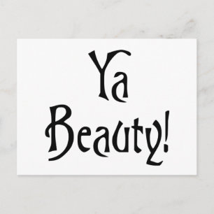 Ya Beauty Funny Scottish Saying Postcard