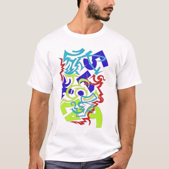 YA Graffiti Design T-Shirt (Front)