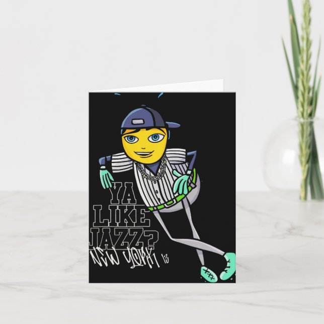 Ya Like Jazz-new York Vintage  Card (Front)