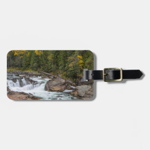 Yaak Falls In Autumn In The Kootenai National Luggage Tag
