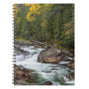 Yaak Falls In Autumn In The Kootenai National Notebook