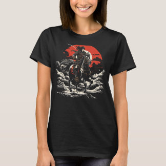 Yabusame Horseback Archery Japanese Samurai Warrio T-Shirt