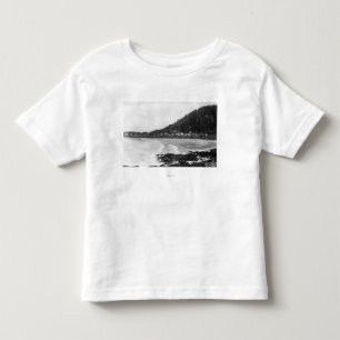 Yachats, Oregon Town View and Ocean Photograph Toddler T-shirt