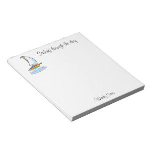Yacht 2B Me™_logoboat_personalized Notepad