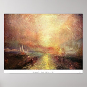 Yacht approaching the coast -Joseph Mallord Turner Poster