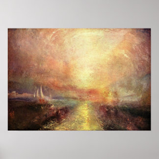 Yacht approaching the coast -Joseph Mallord Turner Poster