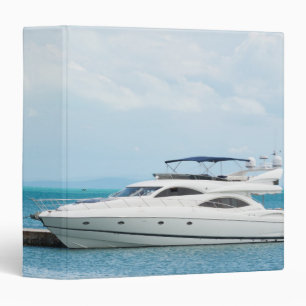 Yacht at mooring binder