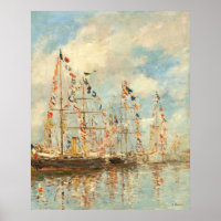 Yacht Basin - Eugène Boudin Fine Art