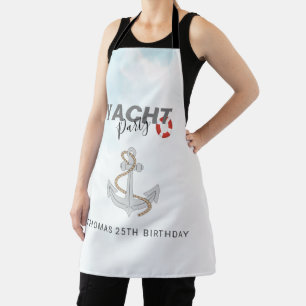 Yacht Boat Cruise Birthday Party  Apron
