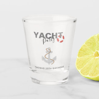 Yacht Boat Cruise Birthday Party Shot Glass
