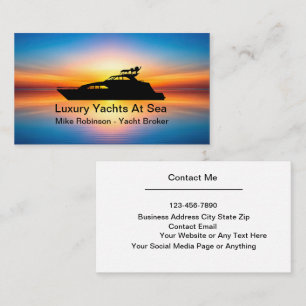 Yacht Broker Et Concessionnaire Cartes de visite S