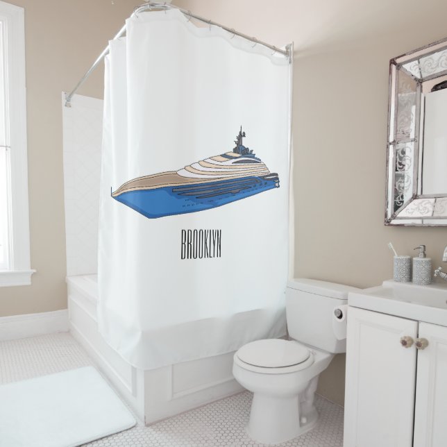 Yacht cartoon illustration  (In Situ)