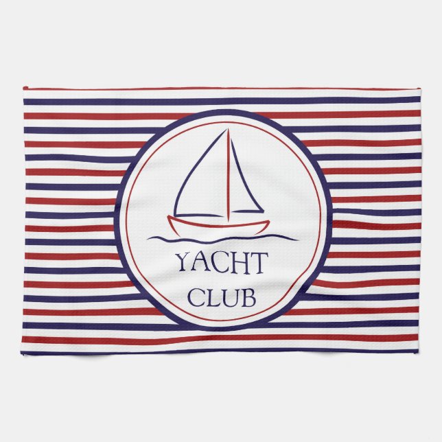 Yacht Club Kitchen Towel (Horizontal)
