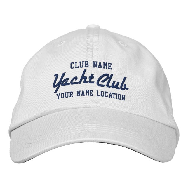 Yacht Club Personalizable Cap (Front)