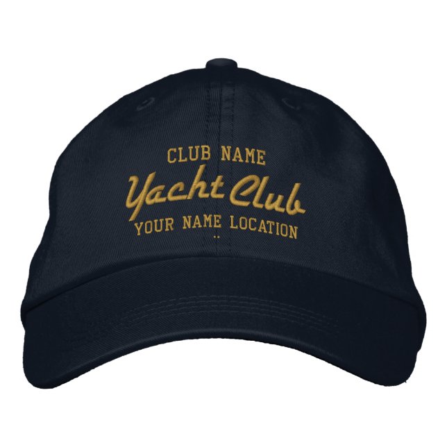 Yacht Club Personalizable Cap (Front)