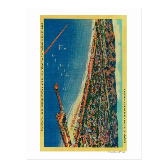 Yacht Harbour, The Palisades, and Santa Monica Postcard