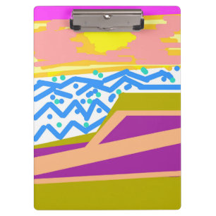 Yacht on Pink Clipboard