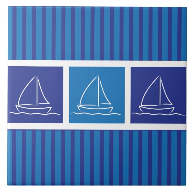 Yacht pattern tile (Front)