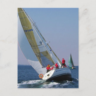 Yacht Racing In The Mar Menor Postcard
