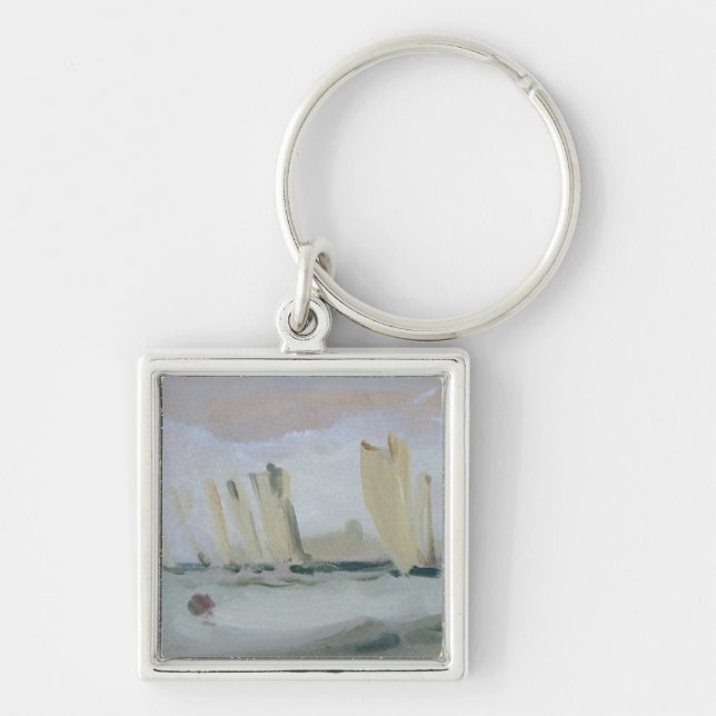Yacht Racing on the Solent, previously attributed Keychain (Front)