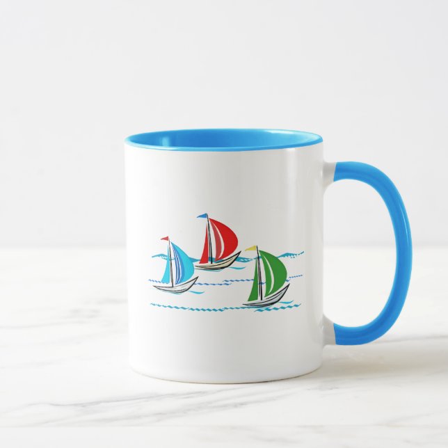 Yacht Racing Trio Mug (Right)