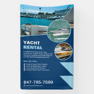 Yacht Rental Custom Editable Banner
