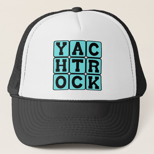 Yacht Rock, Music Genre Trucker Hat (Front)
