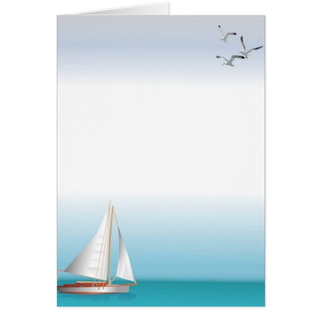 Yacht sur un Océan Turquoise (Devant)