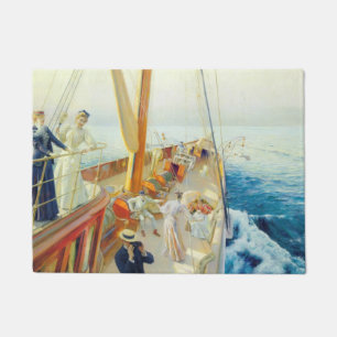 Yachting in the Mediterranean (by J.L. Stewart) Doormat