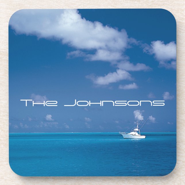 Yachting into the Blue Coaster (Front)